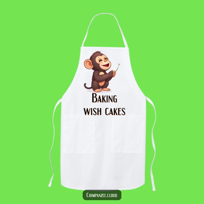 Funny Chimp Dandelions Starry Sky Apron - Dreamy Kitchen Gift