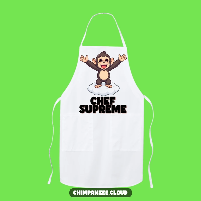 Funny Chimp Victory Apron: Triumphant Chef's Glorious Kitchen Attire