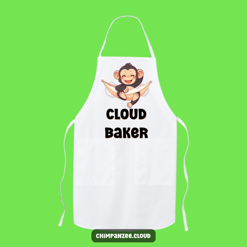 Funny Content Chimp Cloud Hammock Apron - Relaxing Kitchen Gift