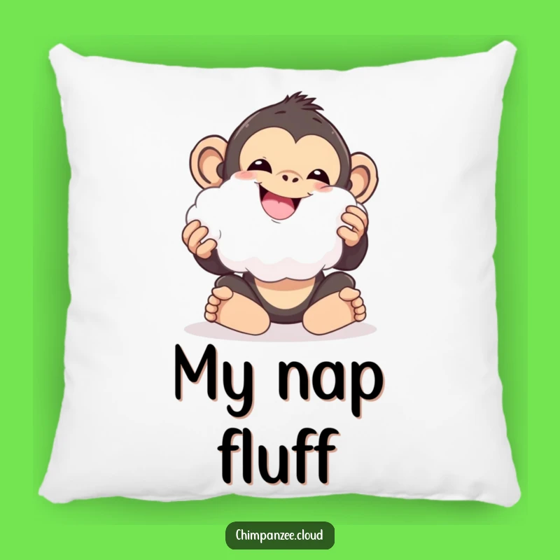 Funny Cloud Chimp Pillow: Cozy Chimp Cloud Play Cushion, Comfy Funny Gift