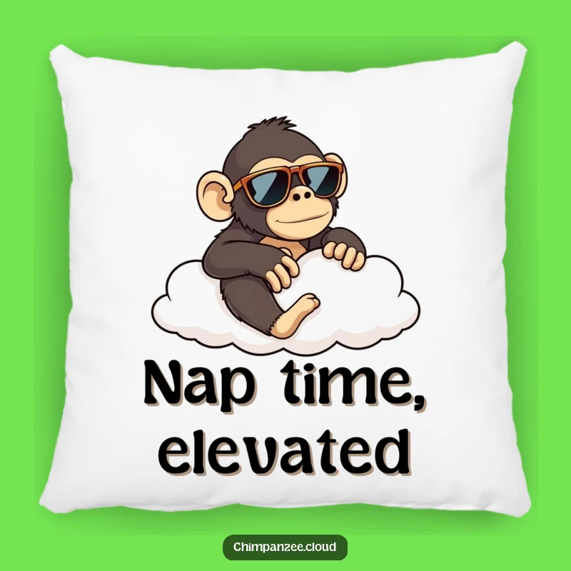 Funny Chimp Cloud Lounger Pillow: Cozy Comfort and Humorous Decor Gift