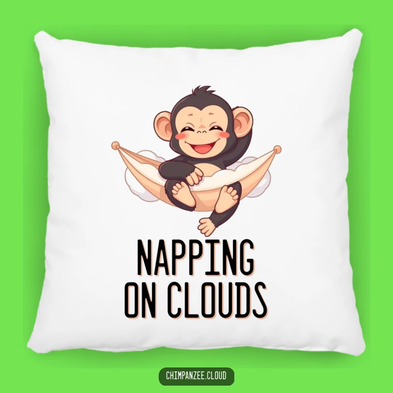 Funny Content Chimp Cloud Hammock Pillow - Cozy Relaxation Gift