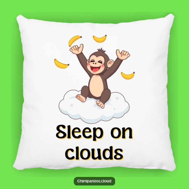Funny Monkey Cloud Pillow - Cozy Chimp Juggling Cushion, Perfect Funny Gift