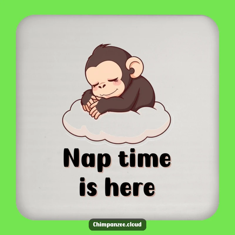 Funny Sleeping Chimp Coaster: Hilarious Monkey Protection for Your Surfaces