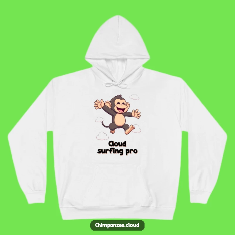 Funny Bouncing Chimp Hoodie: Cozy Hilarious Monkey Wear for Energetic Souls