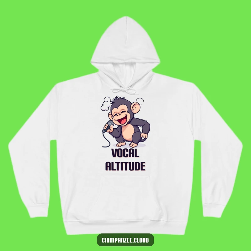 Funny Chimp Rockstar Hoodie: Cozy Up with a Singing Chimp, Ultimate Funny Gift