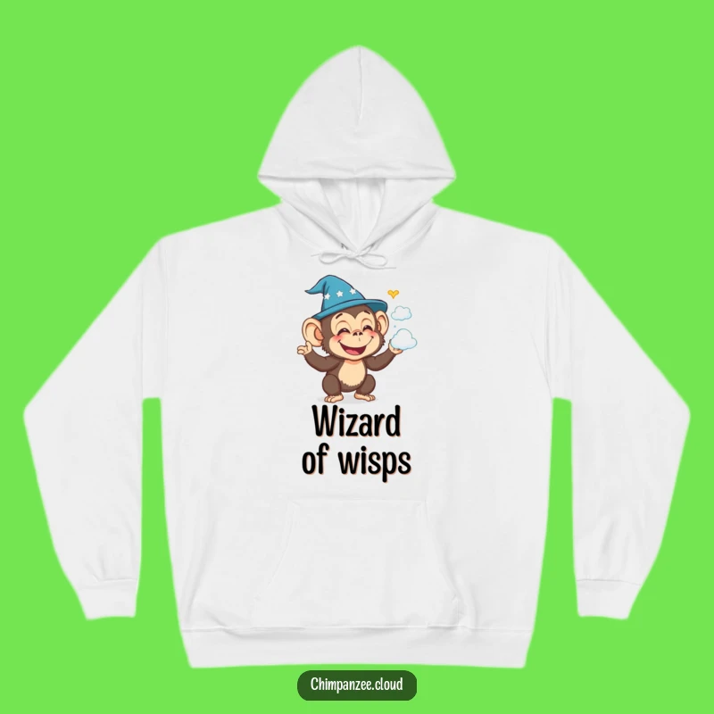 Funny Wizard Chimp Hoodie: Cozy Conjurer, Warm Magical Funny Gift