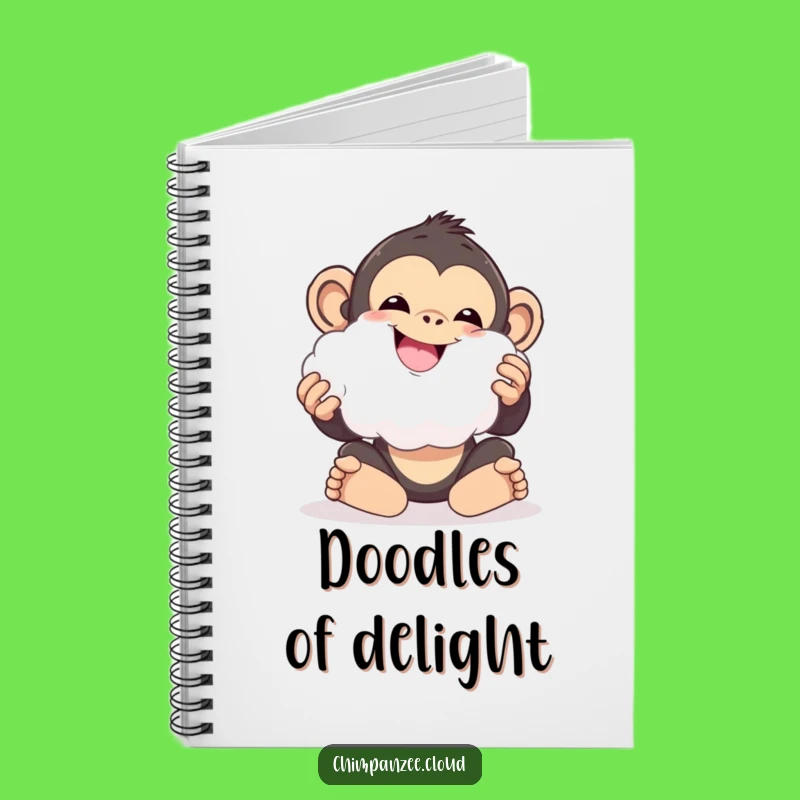 Funny Cloud Chimp Notebook: Jot Down Fun Ideas with Chimp, Playful Gift