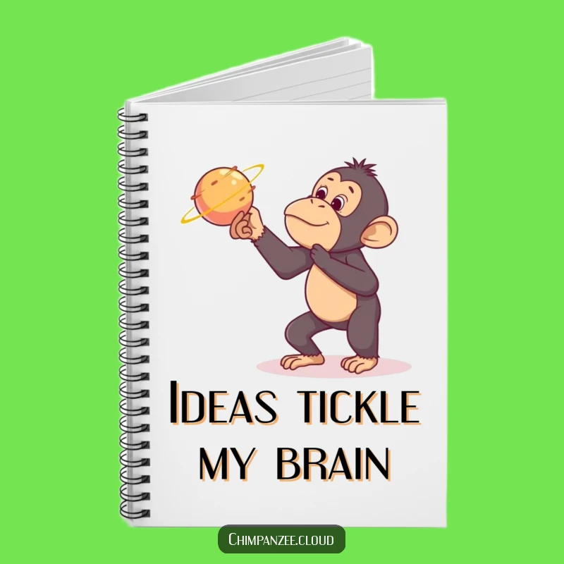 Funny Chimp Tickling Comet Notebook - Creative Space Journal Gift