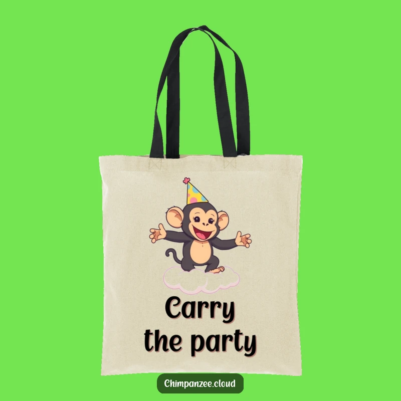 Funny Chimp Party Tote: Carry Your Fun with a Dancing Chimp, Great Funny Gift